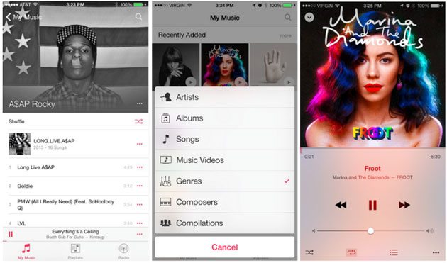 Apple’s iOS 8.4 beta includes a brand-new music player