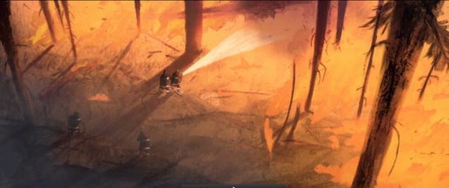A Firefighter Is Captivated By Flames In This Gorgeous Animated Short