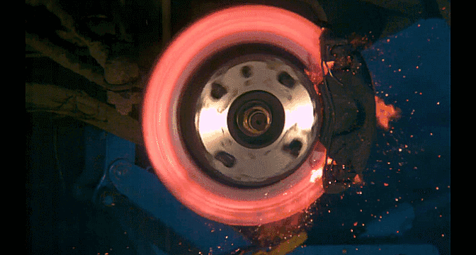 Watch A Brake Disc Explode Under The Power Of Friction